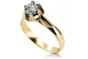 Ring Vintage style Zircon 14K Yellow gold vrc122y